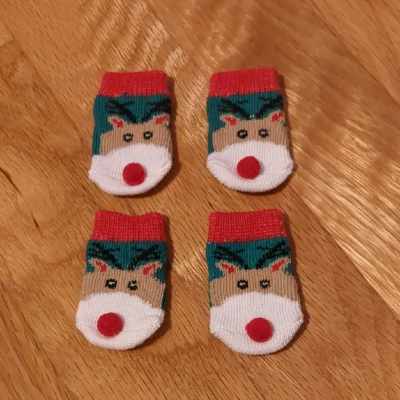 Cat Sweater And Reindeer Socks Bundle - Picture 2 of 6